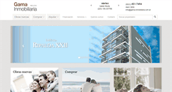 Desktop Screenshot of gama-inmobiliaria.com.ar