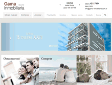 Tablet Screenshot of gama-inmobiliaria.com.ar